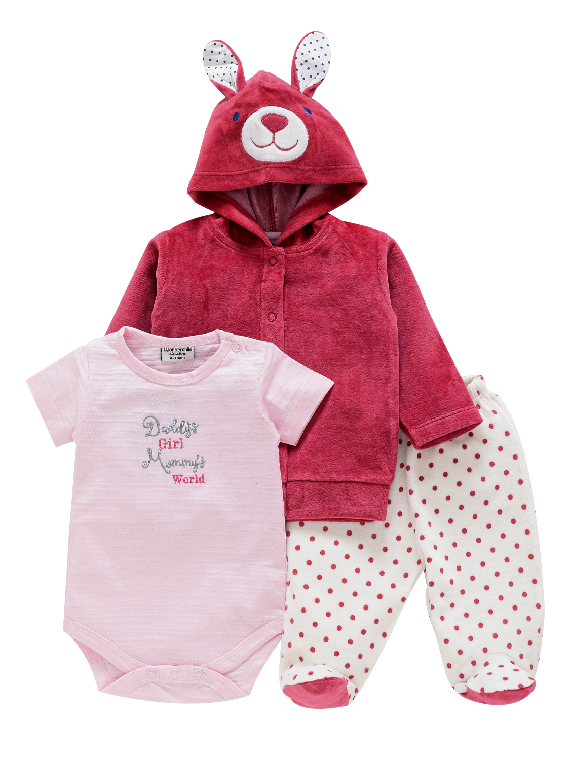 Cute Baby Romper with Jacket - Bunny