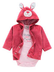 Cute Baby Romper with Jacket - Bunny